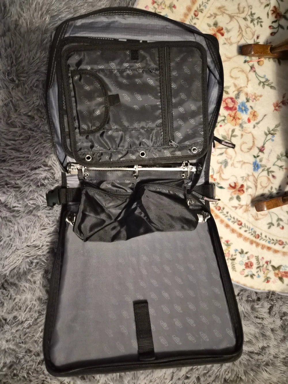 Case-It Pink Gray Zipper Binder Organizer Storage Case